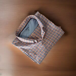 Izod Men's Florida‎ Keys Plaid Short Sleeve Button Up Shirt Size XXLarge